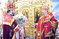 В день памяти Великомученика Пантелеимона архиепископ Пантелеимон совершил литургию в Богоявленском соборе