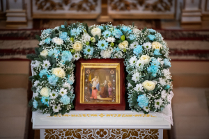 Архиерейское всенощное бдение в канун престольного праздника Церкви Введения Пресвятой Богородицы во храм села Хотьково