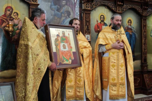 В храме святой блаженной Матроны Московской освятили новую икону В храме святой блаженной Матроны Московской освятили новую икону
