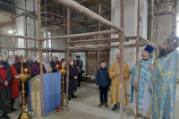 Первая Божественная литургия совершена в Покровском храме Мценска. 4 ноября 2020 г.