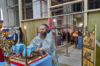 Первая Божественная литургия совершена в Покровском храме Мценска. 4 ноября 2020 г.