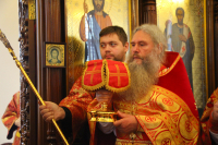 В день памяти великомученика Димитрия Солунского митрополит Орловский и Болховский Тихон совершил литургию в храме вмч. Димитрия Солунского города Дмитровска. 8 ноября 2020 г.