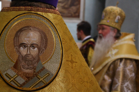 В канун дня памяти святителя Николая Мирликийского митрополит Орловский и Болховский Тихон совершил всенощное бдение в Николо-Песковском храме Орла. 18 декабря 2020 г. В канун дня памяти святителя Николая Мирликийского митрополит Орловский и Болховский Тихон совершил всенощное бдение в Николо-Песковском храме Орла. 18 декабря 2020 г.
