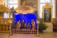 В навечерие Рождества Христова (Рождественский сочельник) митрополит Орловский и Болховский Тихон совершил Литургию в Ахтырском кафедральном соборе Орла. 6 января 2020 г. В навечерие Рождества Христова (Рождественский сочельник) митрополит Орловский и Болховский Тихон совершил Литургию в Ахтырском кафедральном соборе Орла. 6 января 2020 г.