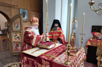 В день отдания праздника Пасхи митрополит Орловский и Болховский Тихон возглавил Литургию в монастыре во имя святого Кукши во Мценском районе. 9 июня 2021 г.