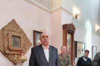 В день отдания праздника Пасхи митрополит Орловский и Болховский Тихон возглавил Литургию в монастыре во имя святого Кукши во Мценском районе. 9 июня 2021 г.