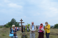 В праздник Преображения Господня в селе Шашкино Мценского района освящен поклонный крест. 19 августа 2021 г.