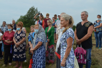 В праздник Преображения Господня в селе Шашкино Мценского района освящен поклонный крест. 19 августа 2021 г.