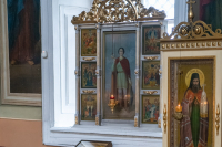В день отдания праздника Преображения Господня и день памяти святителя Тихона Задонского митрополит Орловский и Болховский Тихон совершил Божественную литургию в Ахтырском кафедральном соборе города Орла. 26 августа 2023 г.