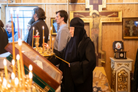 В Неделю 2-ю Великого поста и день памяти святителя Григория Паламы, архиепископа Солунского, митрополит Орловский и Болховский Тихон совершил Божественную литургию в храме мучениц Веры, Надежды, Любови и матери их Софии в микрорайоне «Зареченский» города Орла. 12 марта 2023 г.