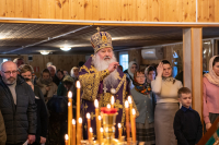 В Неделю 2-ю Великого поста и день памяти святителя Григория Паламы, архиепископа Солунского, митрополит Орловский и Болховский Тихон совершил Божественную литургию в храме мучениц Веры, Надежды, Любови и матери их Софии в микрорайоне «Зареченский» города Орла. 12 марта 2023 г.