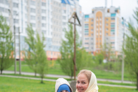 В канун Недели 6-й Великого поста, ваий, праздника Входа Господня в Иерусалим митрополит Орловский и Болховский Тихон совершил всенощное бдение в храме мучениц Веры, Надежды, Любови и матери их Софии в микрорайоне «Зареченский» города Орла. 27 апреля 2024 г.
