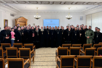 Председатель отдела по взаимодействию с казачеством Орловской епархии протоиерей Александр Кузнецов прошел курсы повышения квалификации в общецерковной аспирантуре. 7-10 октября, г.Москва Председатель отдела по взаимодействию с казачеством Орловской епархии протоиерей Александр Кузнецов прошел курсы повышения квалификации в общецерковной аспирантуре. 7-10 октября, г.Москва