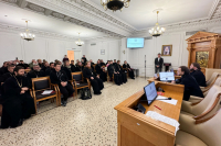 Председатель отдела по взаимодействию с казачеством Орловской епархии протоиерей Александр Кузнецов прошел курсы повышения квалификации в общецерковной аспирантуре. 7-10 октября, г.Москва Председатель отдела по взаимодействию с казачеством Орловской епархии протоиерей Александр Кузнецов прошел курсы повышения квалификации в общецерковной аспирантуре. 7-10 октября, г.Москва