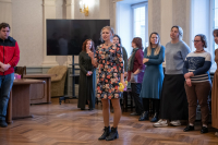 В канун праздника Покрова Пресвятой Богородицы православный Клуб семьи, любви и верности провел первую встречу знакомств для одиноких молодых людей в зале Архиерейской резиденции. г.Орел, 13 октября 2024 года. В канун праздника Покрова Пресвятой Богородицы православный Клуб семьи, любви и верности провел первую встречу знакомств для одиноких молодых людей в зале Архиерейской резиденции. г.Орел, 13 октября 2024 года.