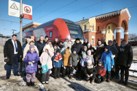 Юные прихожане Иоанно-Крестительского храма познакомились с устройством скоростного электропоезда «Ласточка»