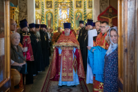 В день Пророка Илии и по случаю 250 летней годовщины со дня рождения храма, митрополит Орловский и Болховский Тихон возглавил Божественную Литургию в Николо-Песковском храме города Орла. 2 августа 2025 года. 