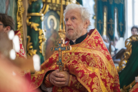 В день Пророка Илии и по случаю 250 летней годовщины со дня рождения храма, митрополит Орловский и Болховский Тихон возглавил Божественную Литургию в Николо-Песковском храме города Орла. 2 августа 2025 года. 