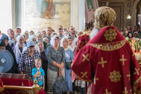 В день Пророка Илии и по случаю 250 летней годовщины со дня рождения храма, митрополит Орловский и Болховский Тихон возглавил Божественную Литургию в Николо-Песковском храме города Орла. 2 августа 2025 года. 