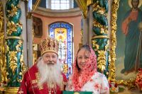 В день Пророка Илии и по случаю 250 летней годовщины со дня рождения храма, митрополит Орловский и Болховский Тихон возглавил Божественную Литургию в Николо-Песковском храме города Орла. 2 августа 2025 года. 