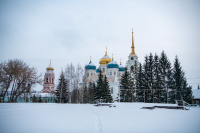 В канун дня памяти священноисповедника Георгия Коссова митрополит Орловский и Болховский Тихон возглавил всенощное бдение в Спасо-Преображенском соборе города Болхова. 8 декабря 2023 г.