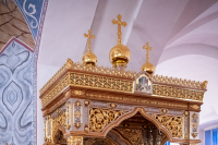 В канун дня памяти священноисповедника Георгия Коссова митрополит Орловский и Болховский Тихон возглавил всенощное бдение в Спасо-Преображенском соборе города Болхова. 8 декабря 2023 г.