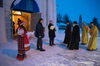 В канун дня памяти священноисповедника Георгия Коссова митрополит Орловский и Болховский Тихон возглавил всенощное бдение в Спасо-Преображенском соборе города Болхова. 8 декабря 2023 г.