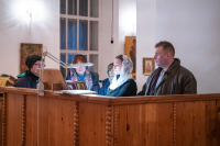 В канун дня памяти священноисповедника Георгия Коссова митрополит Орловский и Болховский Тихон возглавил всенощное бдение в Спасо-Преображенском соборе города Болхова. 8 декабря 2023 г.