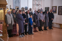 В канун дня памяти священноисповедника Георгия Коссова митрополит Орловский и Болховский Тихон возглавил всенощное бдение в Спасо-Преображенском соборе города Болхова. 8 декабря 2023 г.
