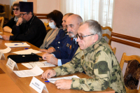 В администрации города Орла прошло заседание рабочей группы по делам казачества под председательством заместителя мэра Сергея Никулина. Главной темой стала реализация стратегии государственной политики в отношении российского казачества на 2021–2030 годы и планы на следующий год. В мероприятии принял участие председатель отдела по взаимодействию с казачеством Орловской епархии протоиерей Александр Кузнецов. 12 декабря 2025 года. В администрации города Орла прошло заседание рабочей группы по делам казачества под председательством заместителя мэра Сергея Никулина. Главной темой стала реализация стратегии государственной политики в отношении российского казачества на 2021–2030 годы и планы на следующий год. В мероприятии принял участие председатель отдела по взаимодействию с казачеством Орловской епархии протоиерей Александр Кузнецов. 12 декабря 2025 года.