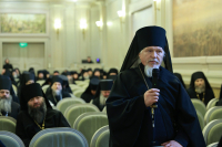 По благословению митрополита Орловского и Болховского Тихона, благочинный монастырей Орловской епархии игумен Иоанн (Бирюков) принял участие в традиционном годовом Собрании ответственных за епархиальные монастыри, организованном Синодальным отделом по монастырям и монашеству. 23 декабря 2025 года, г.Москва По благословению митрополита Орловского и Болховского Тихона, благочинный монастырей Орловской епархии игумен Иоанн (Бирюков) принял участие в традиционном годовом Собрании ответственных за епархиальные монастыри, организованном Синодальным отделом по монастырям и монашеству. 23 декабря 2025 года, г.Москва
