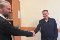 В дни попразднства Крещения Господня председатель епархиального отдела по взаимодействию с правоохранительными учреждениями иерей Евгений Щенников посетил региональное управление ГИБДД и Орловский юридический институт, 21-22 января 2026 года, г.Орел В дни попразднства Крещения Господня председатель епархиального отдела по взаимодействию с правоохранительными учреждениями иерей Евгений Щенников посетил региональное управление ГИБДД и Орловский юридический институт, 21-22 января 2026 года, г.Орел