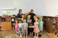 Клирик храма иконы Божией Матери «Знамение» Курская-Коренная побеседовал с дошкольниками Клирик храма иконы Божией Матери «Знамение» Курская-Коренная побеседовал с дошкольниками