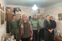 Клирик Свято-Троицкого храма совершил праздничную Пасхальную службу в храме медроты Гуляйпольского направления