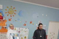 Клирик храма Иверской иконы Божией Матери рассказал дошкольникам о Пасхе Клирик храма Иверской иконы Божией Матери рассказал дошкольникам о Пасхе