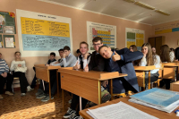 Настоятель храма мучениц Веры, Надежды, Любови и матери их Софии провел занятие для старших школьников