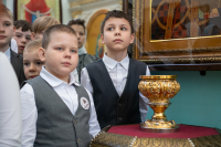 В Неделю 3-ю Великого поста, Крестопоклонную, в день празднования иконы Божией Матери «Державная» и в годовщину со дня преставления схиархимандрита Илия (Ноздрина), в храме Сретения Господня поселка Вятский Посад Орловского муниципального округа была совершена архиерейская Божественная литургия. 15 марта 2026 года, Орловский муниципальный округ В Неделю 3-ю Великого поста, Крестопоклонную, в день празднования иконы Божией Матери «Державная» и в годовщину со дня преставления схиархимандрита Илия (Ноздрина), в храме Сретения Господня поселка Вятский Посад Орловского муниципального округа была совершена архиерейская Божественная литургия. 15 марта 2026 года, Орловский муниципальный округ
