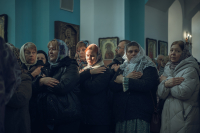 В Неделю 3-ю Великого поста, Крестопоклонную, в день празднования иконы Божией Матери «Державная» и в годовщину со дня преставления схиархимандрита Илия (Ноздрина), в храме Сретения Господня поселка Вятский Посад Орловского муниципального округа была совершена архиерейская Божественная литургия. 15 марта 2026 года, Орловский муниципальный округ В Неделю 3-ю Великого поста, Крестопоклонную, в день празднования иконы Божией Матери «Державная» и в годовщину со дня преставления схиархимандрита Илия (Ноздрина), в храме Сретения Господня поселка Вятский Посад Орловского муниципального округа была совершена архиерейская Божественная литургия. 15 марта 2026 года, Орловский муниципальный округ