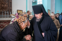 В Неделю 3-ю Великого поста, Крестопоклонную, в день празднования иконы Божией Матери «Державная» и в годовщину со дня преставления схиархимандрита Илия (Ноздрина), в храме Сретения Господня поселка Вятский Посад Орловского муниципального округа была совершена архиерейская Божественная литургия. 15 марта 2026 года, Орловский муниципальный округ В Неделю 3-ю Великого поста, Крестопоклонную, в день празднования иконы Божией Матери «Державная» и в годовщину со дня преставления схиархимандрита Илия (Ноздрина), в храме Сретения Господня поселка Вятский Посад Орловского муниципального округа была совершена архиерейская Божественная литургия. 15 марта 2026 года, Орловский муниципальный округ