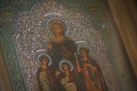  В день памяти святых Веры, Надежды и Любови митрополит Орловский и Болховский Антоний совершил литургию в Ахтырском кафедральном соборе Орла. 30 сентября 2018 г.