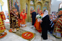 В Неделю 6-ю по Пасхе митрополит Орловский и Болховский Антоний в сослужении епископа Ливенского и Малоархангельского Нектария и епископа Мценского Алексия совершил литургию в Успенском (Михаило-Архангельском) соборе Орла. За богослужением клир и паства Орловской митрополии поздравили Высокопресвященнейшего митрополита Антония с днем его тезоименитства. 13 мая 2018 г.