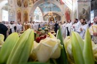 В Богоявленском соборе города Орла митрополит Орловский и Болховский Тихон и епископ Ливенский и Малоархангельский Нектарий возглавили Божественную литургию и чин отпевания новопреставленного митрополита Антония (Черемисова). 25 апреля 2026 года
