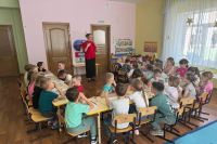 Настоятель храма мучениц Веры, Надежды, Любови и матери их Софии рассказал дошкольникам о Промысле Божием