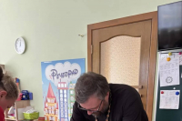 Настоятель храма мучениц Веры, Надежды, Любови и матери их Софии рассказал дошкольникам о Промысле Божием