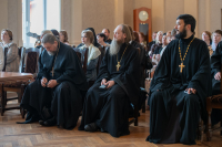 В резиденции Управляющего Орловской епархией состоялся круглый стол «Диалог о диалоге», организованный в рамках регионального проекта «Диалог со священником». 12 мая 2026 года, г.Орел
