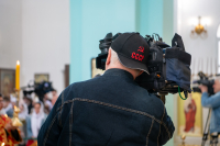 В день памяти преподобного Феодосия, игумена Киево-Печерского, в храме Сретения Господня поселка Вятский Посад совершена Божественная литургия, которую возглавили митрополит Орловский и Болховский Тихон и епископ Североморский и Умбский Тарасий. 16 мая 2026 года.