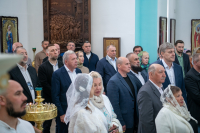 В день памяти преподобного Феодосия, игумена Киево-Печерского, в храме Сретения Господня поселка Вятский Посад совершена Божественная литургия, которую возглавили митрополит Орловский и Болховский Тихон и епископ Североморский и Умбский Тарасий. 16 мая 2026 года.