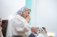 В день памяти преподобного Феодосия, игумена Киево-Печерского, в храме Сретения Господня поселка Вятский Посад совершена Божественная литургия, которую возглавили митрополит Орловский и Болховский Тихон и епископ Североморский и Умбский Тарасий. 16 мая 2026 года.