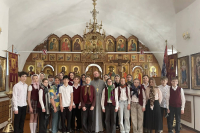 Школьники посетили Вознесенский храм Школьники посетили Вознесенский храм