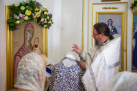 В Попразднство Вознесения Господня, а также в день перенесения мощей святителя и чудотворца Николая из Мир Ликийских в Бар, митрополит Орловский и Болховский Тихон совершил Божественную литургию в Никольском храме поселка Сосково Сосковского района Орловской области. 22 мая 2026 года В Попразднство Вознесения Господня, а также в день перенесения мощей святителя и чудотворца Николая из Мир Ликийских в Бар, митрополит Орловский и Болховский Тихон совершил Божественную литургию в Никольском храме поселка Сосково Сосковского района Орловской области. 22 мая 2026 года